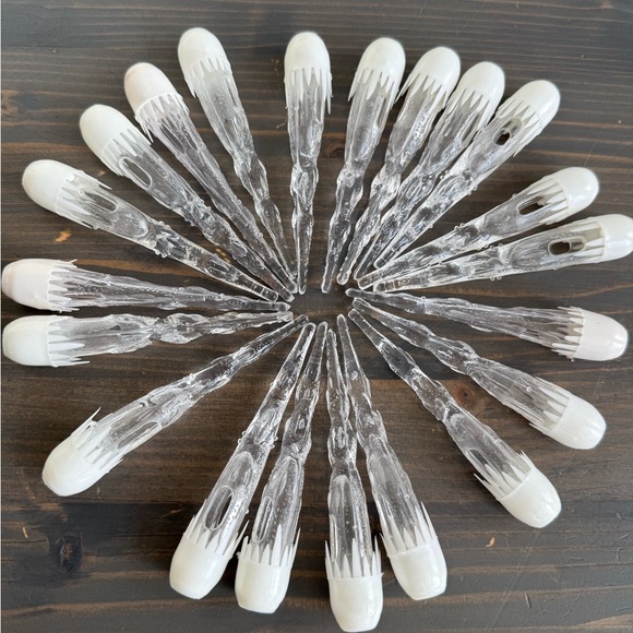 22 vintage plastic mini light icicles - Picture 3 of 11